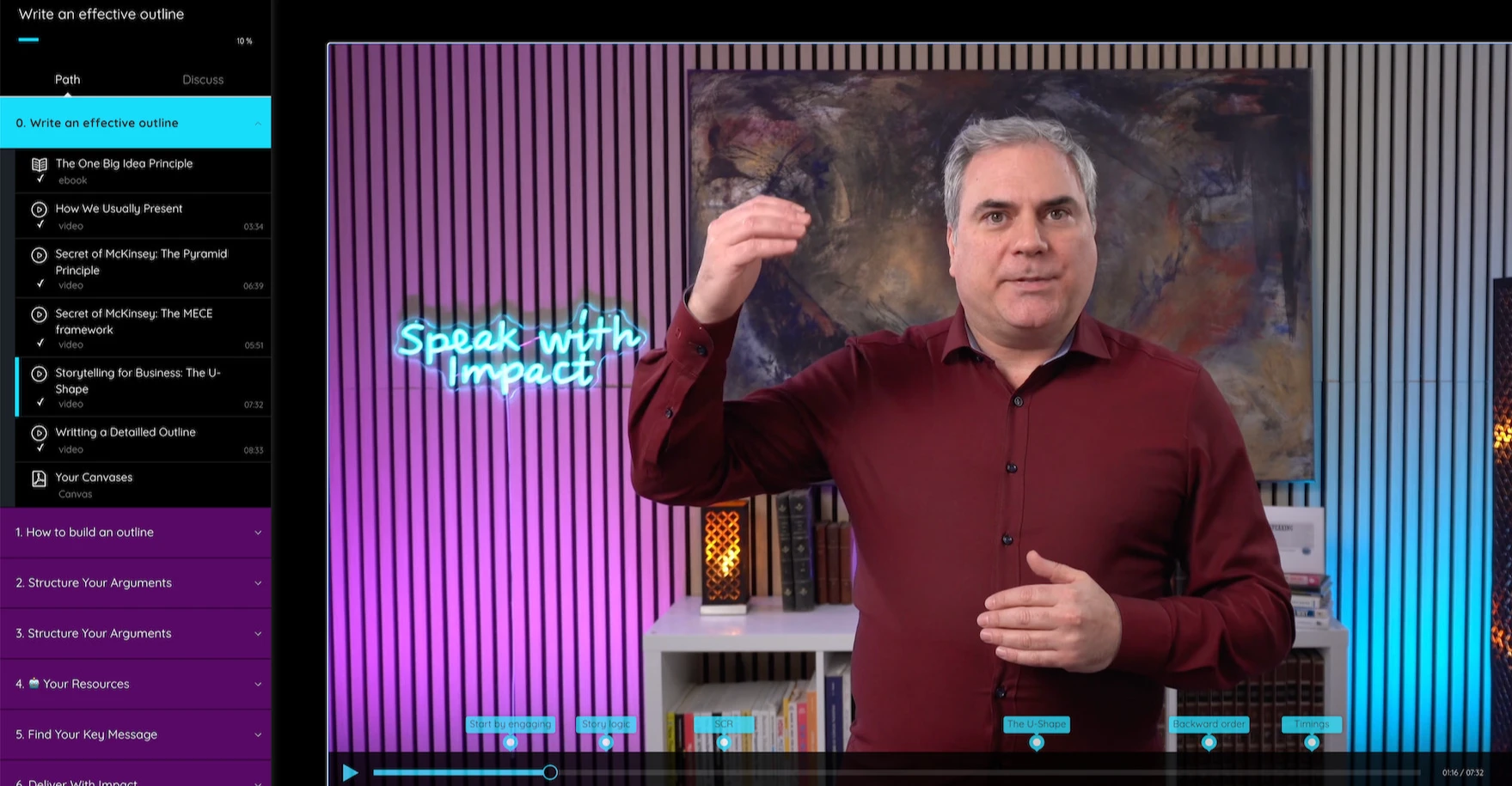 Damien Gauthier Impactful Speaking live session