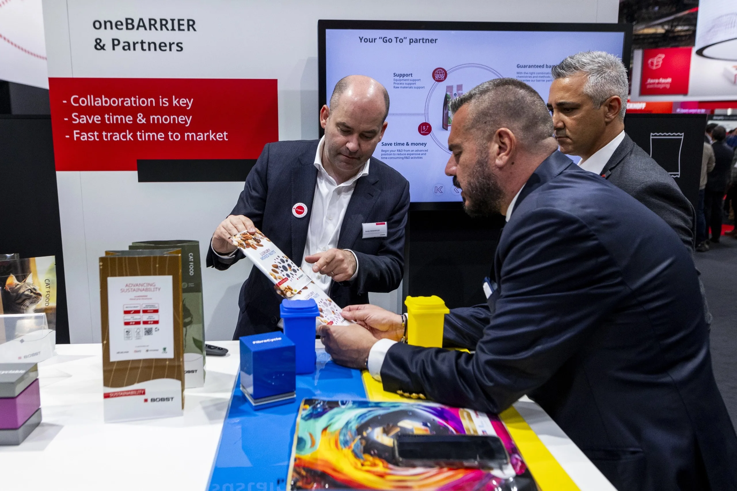 BOBST demonstration session on the Drupa 2024 show floor